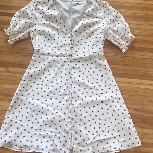 White strawberry dress